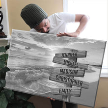 Load image into Gallery viewer, Sunrise And Beach Multi-Names Premium Canvas