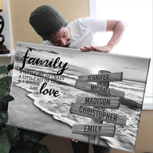 Load image into Gallery viewer, Sunset Beach A Little Whole Lot of Love Multi-Names Premium Canvas