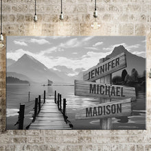Load image into Gallery viewer, Sunshine Pier Multi-Names Premium Canvas