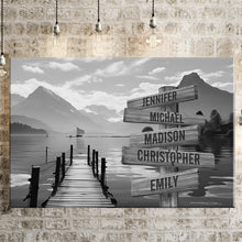 Load image into Gallery viewer, Sunshine Pier Multi-Names Premium Canvas