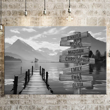 Load image into Gallery viewer, Sunshine Pier Multi-Names Premium Canvas