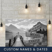 Load image into Gallery viewer, Sunshine Pier Multi-Names Premium Canvas