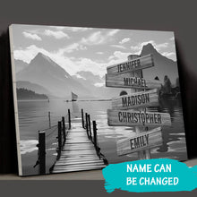 Load image into Gallery viewer, Sunshine Pier Multi-Names Premium Canvas