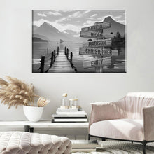 Load image into Gallery viewer, Sunshine Pier Multi-Names Premium Canvas
