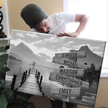 Load image into Gallery viewer, Sunshine Pier Multi-Names Premium Canvas