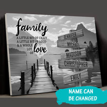 Load image into Gallery viewer, Sunshine Pier A Little Whole Lot of Love Multi-Names Premium Canvas