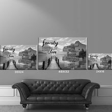 Load image into Gallery viewer, Sunshine Pier A Little Whole Lot of Love Multi-Names Premium Canvas Poster