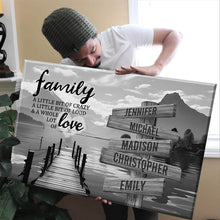 Load image into Gallery viewer, Sunshine Pier A Little Whole Lot of Love Multi-Names Premium Canvas