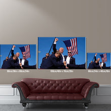 Load image into Gallery viewer, 1pc Framed Painting Trump Survived Canvas Posters And Prints Wall Art Pictures With Frame For Living Room & Bedroom, Home Decoration, Festival Gift For Her/Him, Ready To Hang