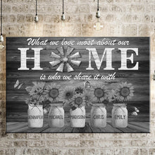 Load image into Gallery viewer, New Unique Gift For A Family Personalized Names Gift Premium Canvas