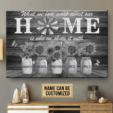 Load image into Gallery viewer, New Unique Gift For A Family Personalized Names Gift Premium Canvas