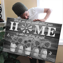Load image into Gallery viewer, New Unique Gift For A Family Personalized Names Gift Premium Canvas