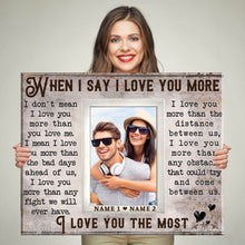 Load image into Gallery viewer, Loving Gift For Couple Custom Couple Photo Gift Ideas Premium Canvas