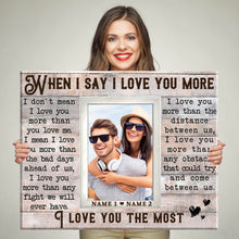 Load image into Gallery viewer, Loving Gift For Couple Custom Couple Photo Gift Ideas Premium Canvas