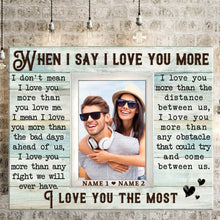 Load image into Gallery viewer, Loving Gift For Couple Custom Couple Photo Gift Ideas Premium Canvas
