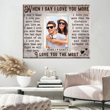 Load image into Gallery viewer, Loving Gift For Couple Custom Couple Photo Gift Ideas Premium Canvas