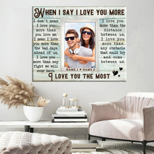 Load image into Gallery viewer, Loving Gift For Couple Custom Couple Photo Gift Ideas Premium Canvas