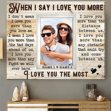 Load image into Gallery viewer, Loving Gift For Couple Custom Couple Photo Gift Ideas Premium Canvas Poster