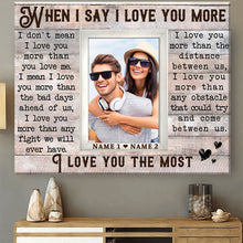 Load image into Gallery viewer, Loving Gift For Couple Custom Couple Photo Gift Ideas Premium Canvas Poster