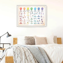 Load image into Gallery viewer, Yoga Poses Chakra Canvas Painting, Plant Posters And Prints