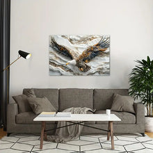 Load image into Gallery viewer, 1pc 2D Wooden Framed Canvas Painting Eagle Wall Art Prints For Home Decoration, Living Room & Bedroom, Festival Party Decor, Gifts, Ready To Hang