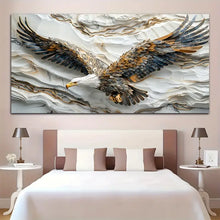 Load image into Gallery viewer, 1pc 2D Wooden Framed Canvas Painting Eagle Wall Art Prints For Home Decoration, Living Room & Bedroom, Festival Party Decor, Gifts, Ready To Hang