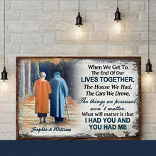 Load image into Gallery viewer, Personalized Family Old Couple When We Get Customized Canvas