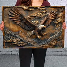 Load image into Gallery viewer, 1pc Wooden Framed Canvas Painting Motivation Quotes Eagle Inspirational Paintings Wall Art Prints For Home Decoration, Living Room & Bedroom, Festival Party Decor, Gifts, Ready to Hang