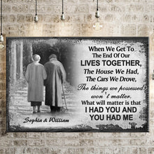 Load image into Gallery viewer, Personalized Family Old Couple When We Get Customized Canvas