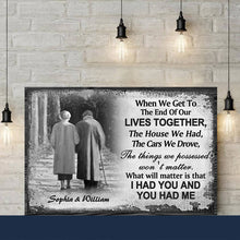 Load image into Gallery viewer, Personalized Family Old Couple When We Get Customized Canvas