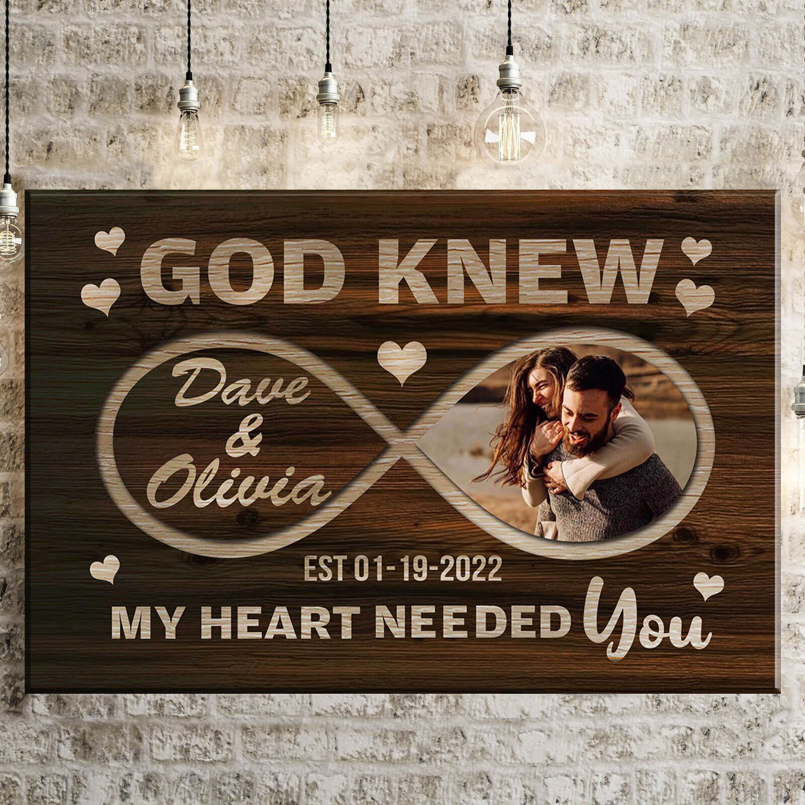 God Knew Premium Canvas Poster – GoFamilygift