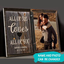 Load image into Gallery viewer, All Of Me Loves All Of You Premium Canvas Poster