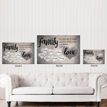 Load image into Gallery viewer, For Family a Love Personalized Custom Premium Canvas Poster
