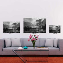Load image into Gallery viewer, Mountain Range Multi-Names Premium Canvas