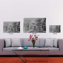 Load image into Gallery viewer, Road Snow Scene Multi-Names Premium Canvas