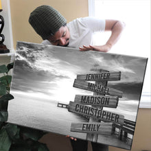 Load image into Gallery viewer, Ocean Dock Multi-Names Premium Canvas
