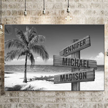 Load image into Gallery viewer, Ocean Breeze Multi-Names Premium Canvas Poster