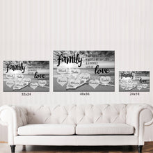 Load image into Gallery viewer, Personalized Family Ocean Sunset Multi-Names Premium Canvas Poster
