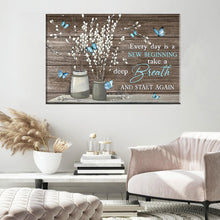 Load image into Gallery viewer, Flower And Butterfly Framed Canvas Painting, Wall Art Prints - Ready to Hang