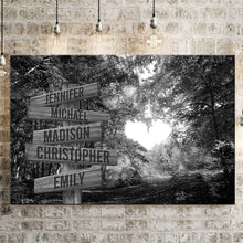 Load image into Gallery viewer, Autumn Heart Multi-Names Premium Canvas Poster