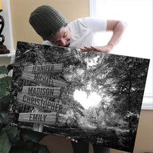 Load image into Gallery viewer, Autumn Heart Multi-Names Premium Canvas
