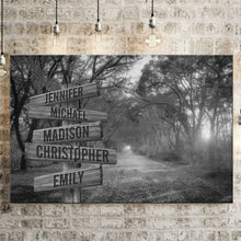 Load image into Gallery viewer, Autumn Road Multi-Names Premium Canvas 2