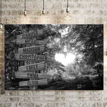 Load image into Gallery viewer, Autumn Heart Multi-Names Premium Canvas Poster