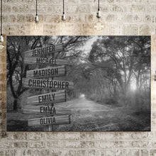 Load image into Gallery viewer, Autumn Road Multi-Names Premium Canvas 2
