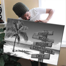 Load image into Gallery viewer, Ocean Breeze Multi-Names Premium Canvas