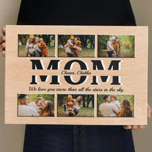 Load image into Gallery viewer, Personalized Mom Gift - Custom Photo And Names Premium Canvas Poster