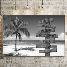 Load image into Gallery viewer, Ocean Breeze Multi-Names Premium Canvas Poster