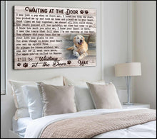 Load image into Gallery viewer, Custom Canvas Prints Personalized Memorial Pet Photo Waiting at the door