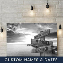 Load image into Gallery viewer, Ocean Dock Multi-Names Premium Canvas Poster