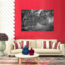 Load image into Gallery viewer, Autumn Road Multi-Names Premium Canvas Poster 2